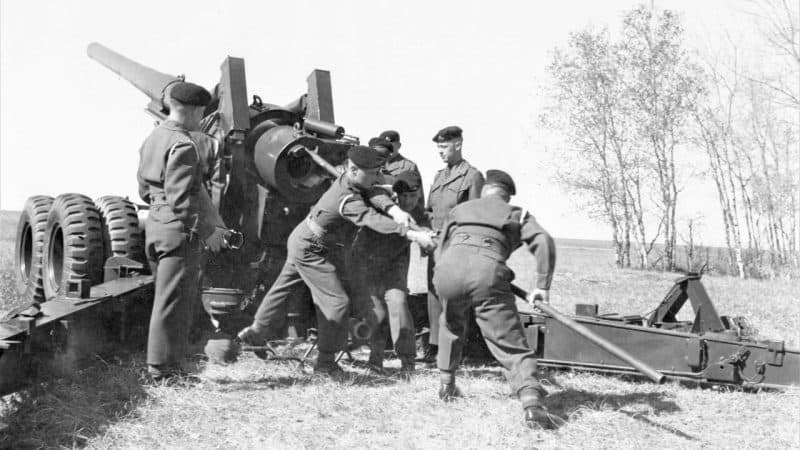 1950s 1 RCHA on Long Tom 155mm